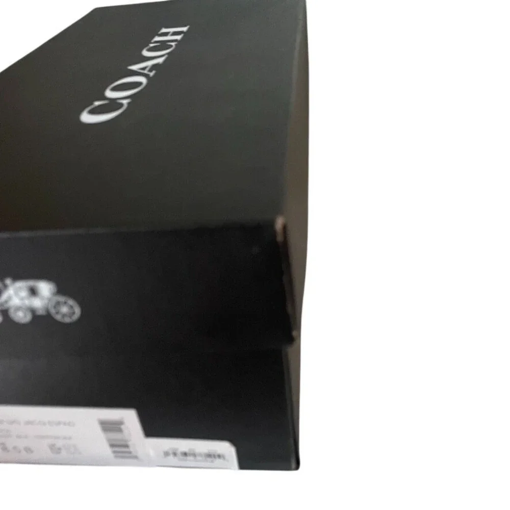 Coach Codi Signature Jacquard Espadrille Flats Black 8.5B w/ Box